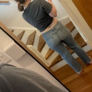 Frame Denim 28 Le High Straight Ankle Zippers